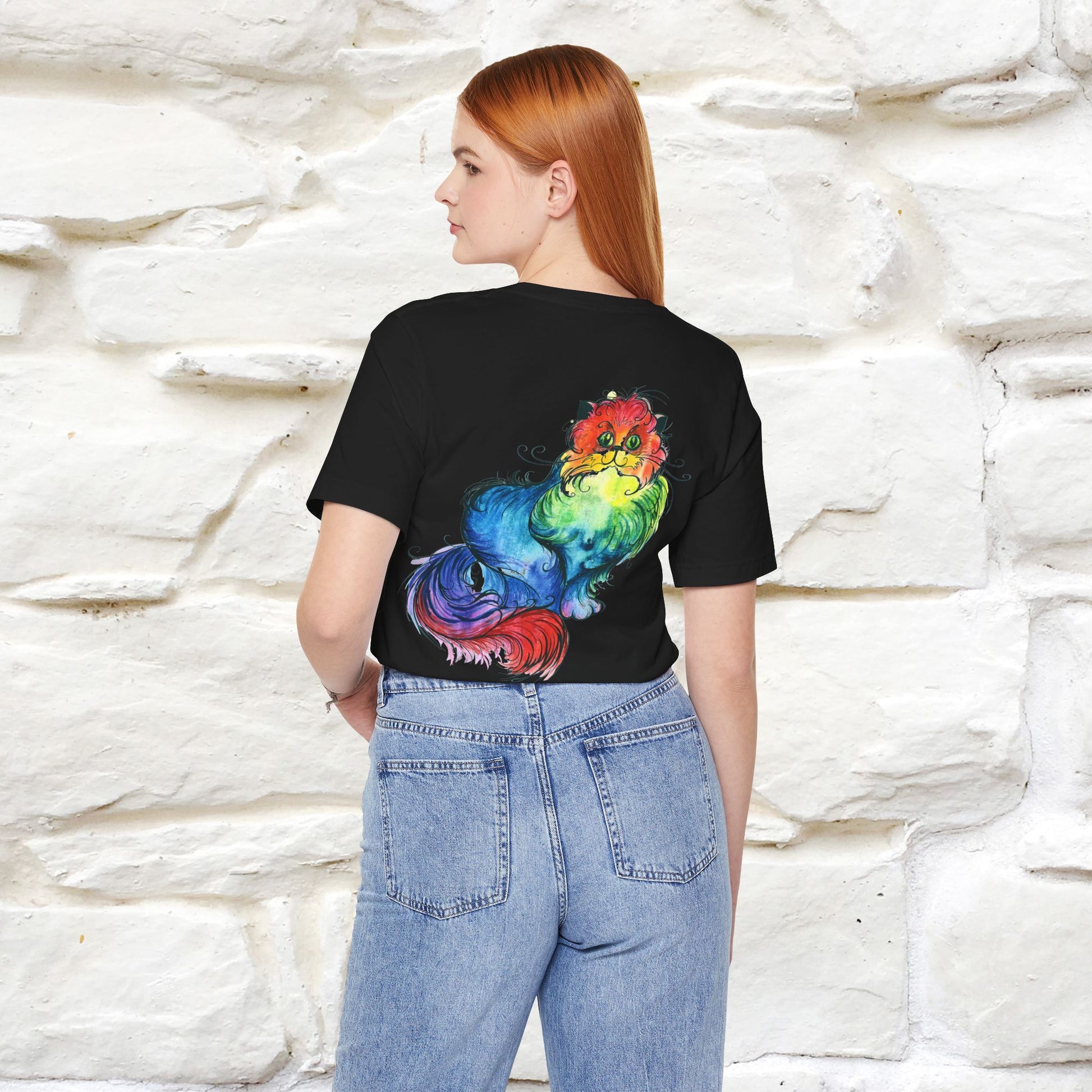 "Il Pittore'' Cat T-Shirt Front and Back Design | Nunu&Miao Studio - Nunu&Miao Studio