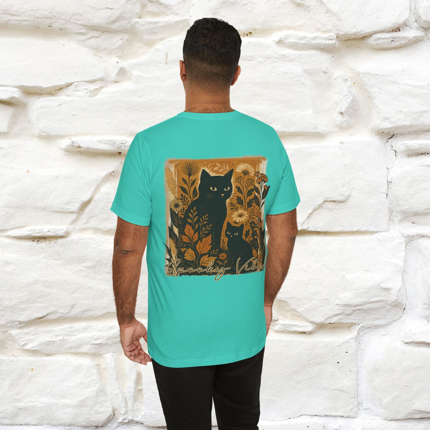 "Spooky Vibes" Cat T-shirt |Nunu&Miao Studio - Nunu&Miao Studio