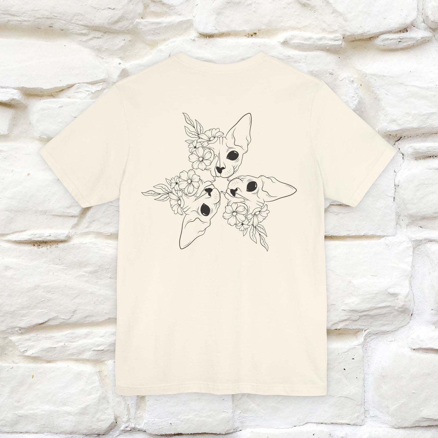 "Trinity'' Cat T-Shirt Front and Back Design | Nunu&Miao Studio - Nunu&Miao Studio