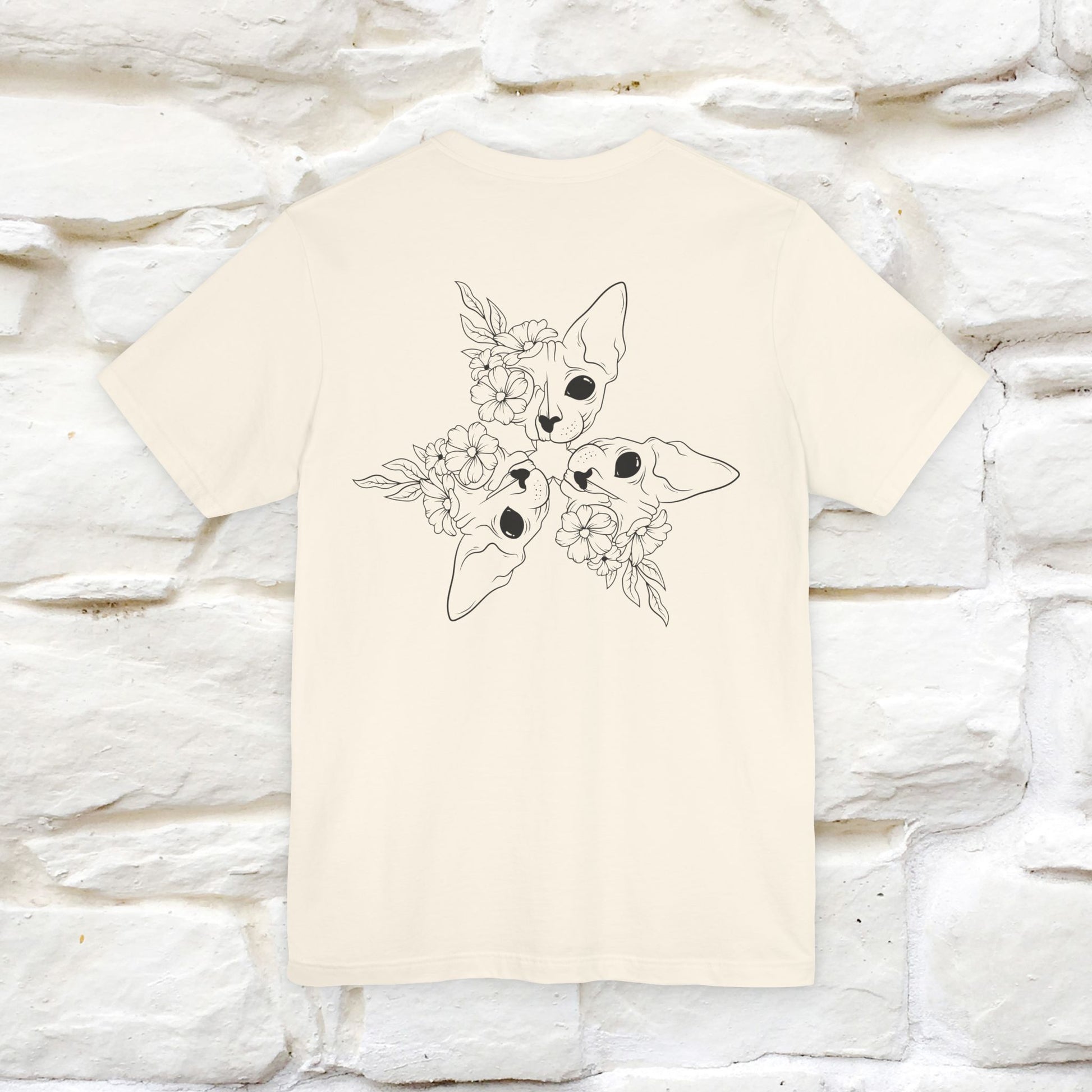 "Trinity'' Cat T-Shirt Front and Back Design | Nunu&Miao Studio - Nunu&Miao Studio