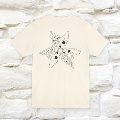 "Trinity'' Cat T-Shirt Front and Back Design | Nunu&Miao Studio - Nunu&Miao Studio