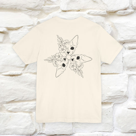 "Trinity'' Cat T-Shirt Front and Back Design | Nunu&Miao Studio - Nunu&Miao Studio