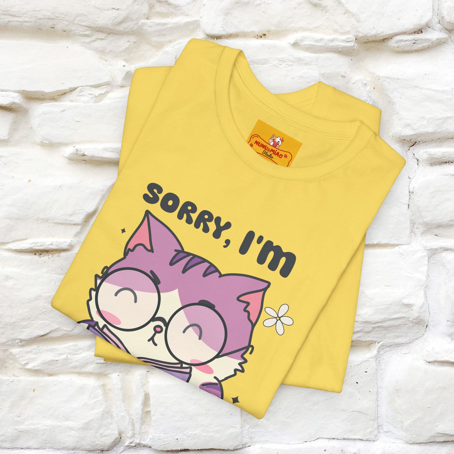 ''Sorry I am All Booked Up| Cute Cat T-Shirt |Nunu&Miao Studio - Nunu&Miao Studio