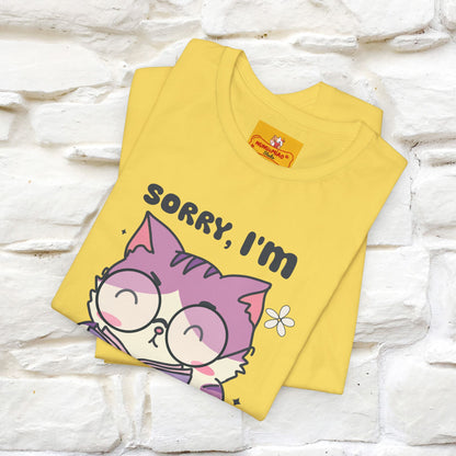 ''Sorry I am All Booked Up| Cute Cat T-Shirt |Nunu&Miao Studio - Nunu&Miao Studio