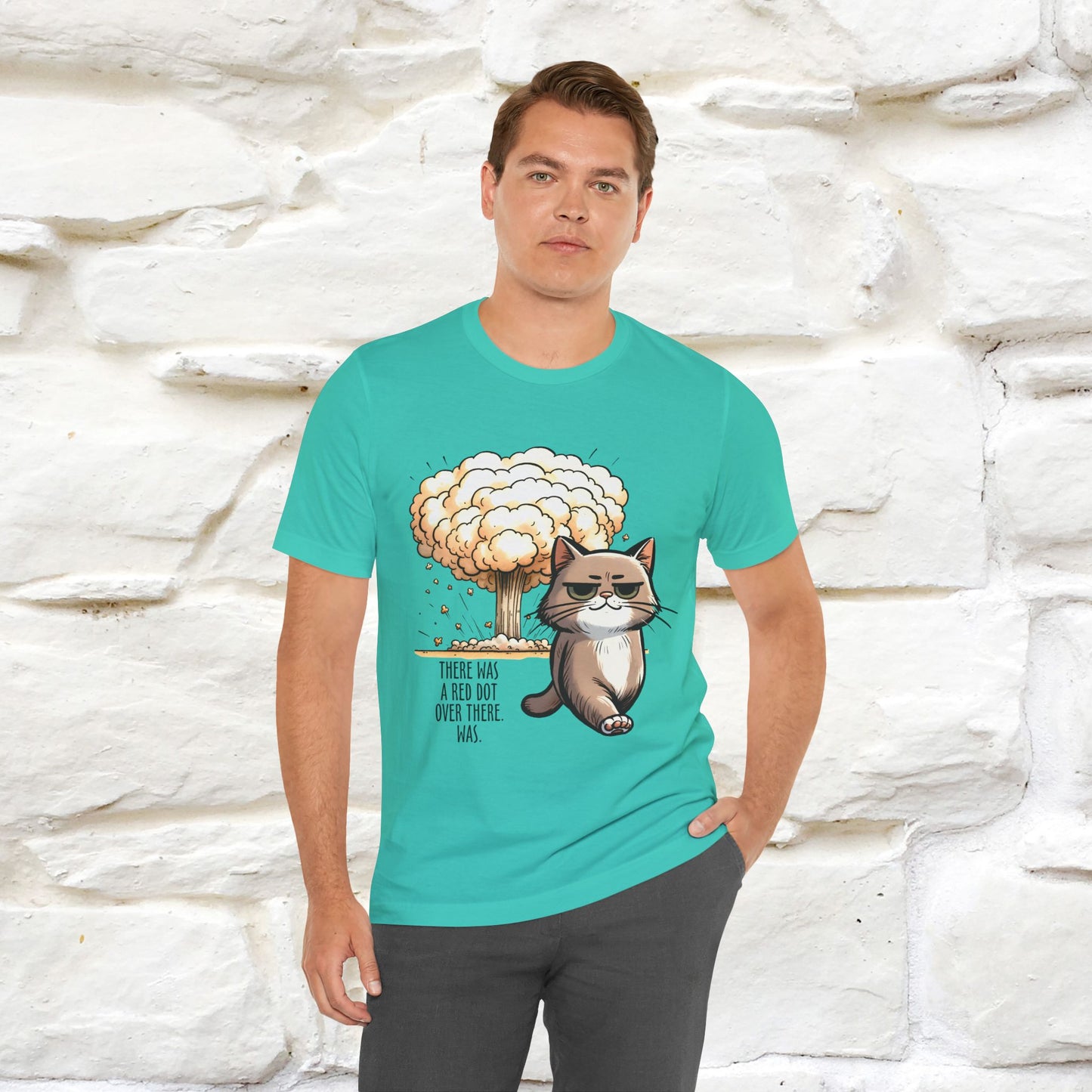 ''The Red Dot Chase'' Funny Cat T-Shirt | Nunu&Miao Studio - Nunu&Miao Studio