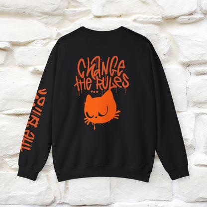 "Change The Rules'' |Cat Sweatshirt | Nunu&Miao Studio