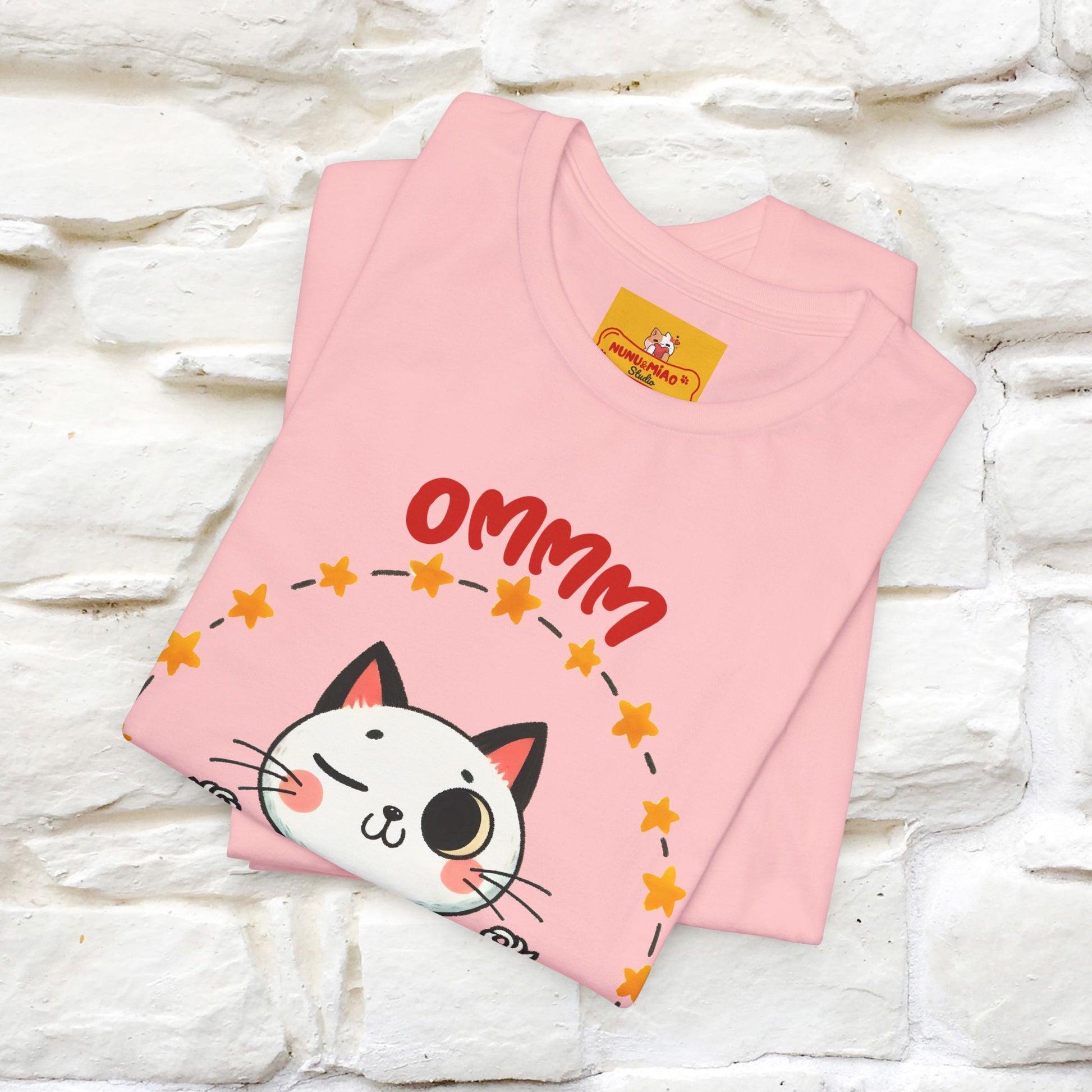 ''Ommm, Keep Calm'' Cat T-Shirt | Nunu&Miao Studio - Nunu&Miao Studio