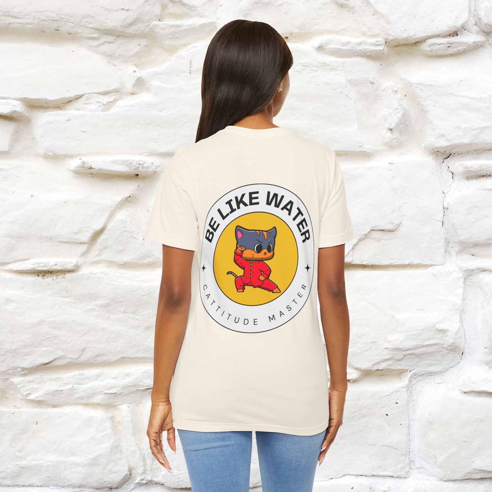 "Be Like Water: Cattitude Master | Cat T-Shirt |Nunu&Miao Studio - Nunu&Miao Studio