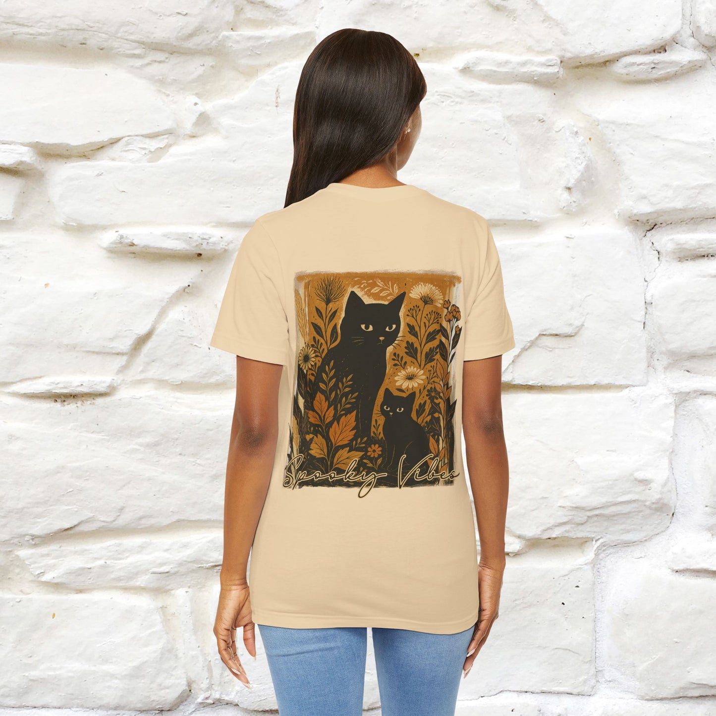 "Spooky Vibes" Cat T-shirt |Nunu&Miao Studio - Nunu&Miao Studio
