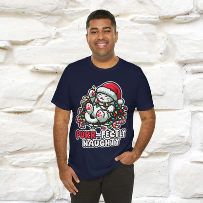 “Purr-Fectly Naughty” | Cat T-Shirt | Nunu&Miao Studio