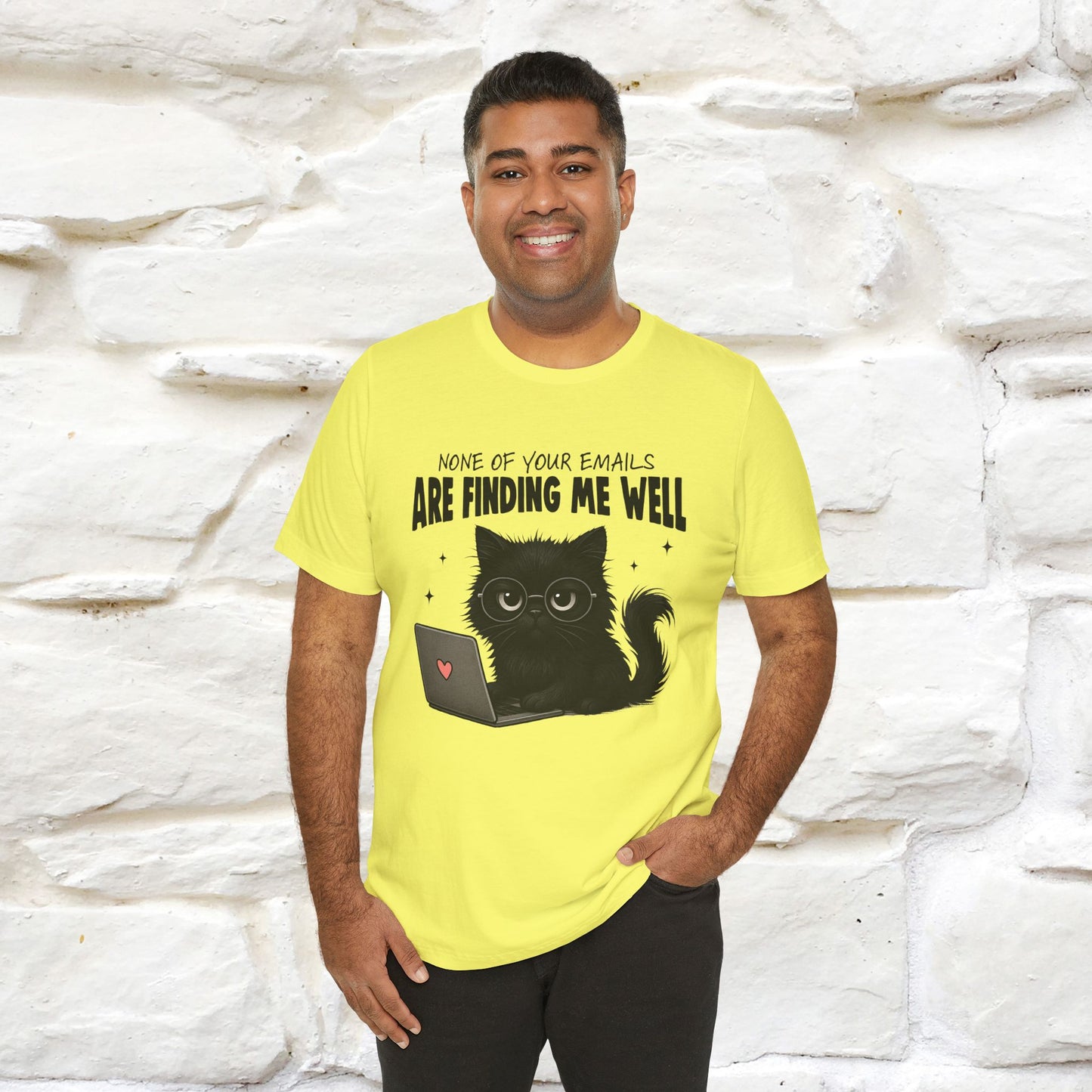 "None of your Emails Are Finding Me Well" Cat T-Shirt | Nunu&Miao Studio - Nunu&Miao Studio