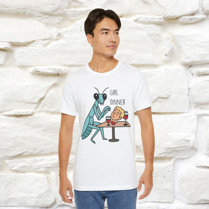 "Girl Dinner" Funny T-shirt |Nunu&Miao Studio - Nunu&Miao Studio