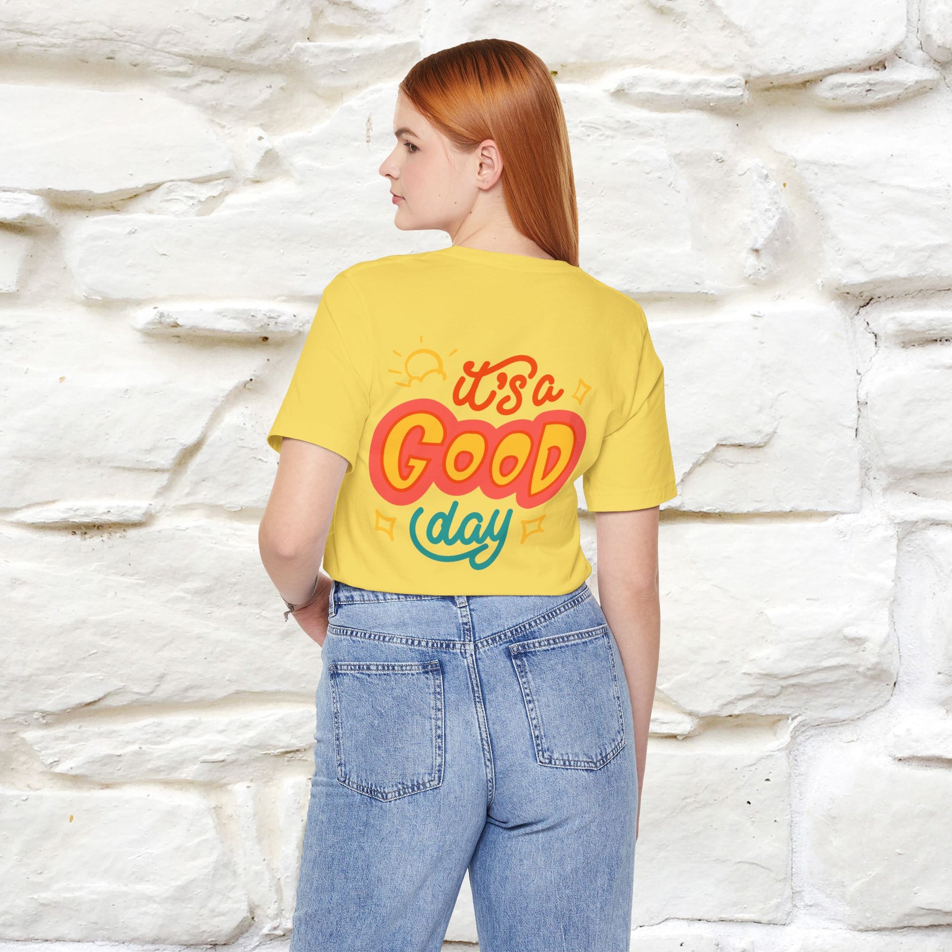 ""It's A Good Day" Cat T-Shirt| Front & Back Design | Nunu&Miao Studio - Nunu&Miao Studio