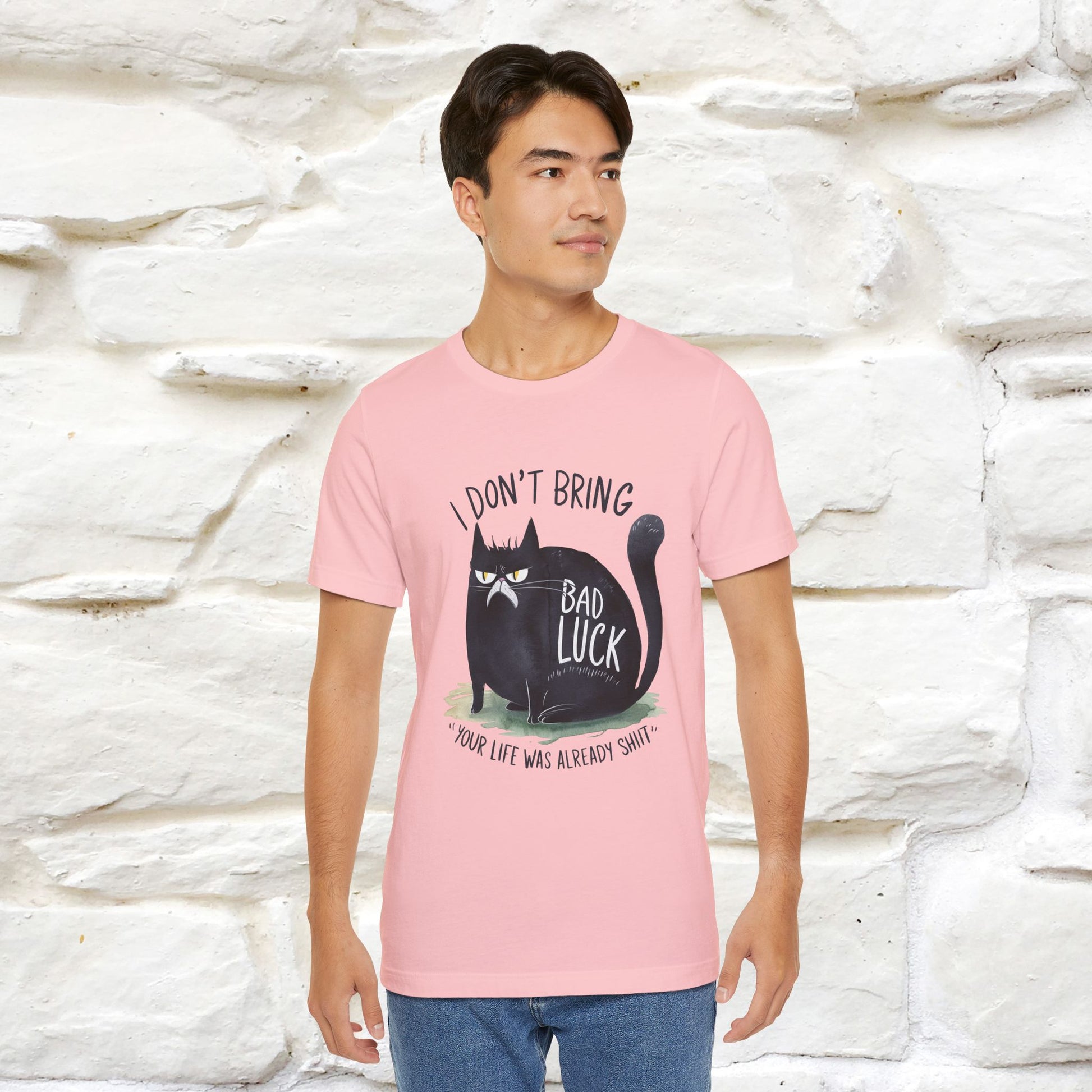 I Don’t Bring Bad Luck, Your Life Was Already Sh... Cat T-Shirt | Nunu^Miao Studio - Nunu&Miao Studio