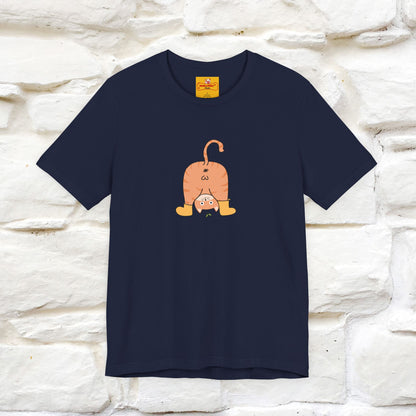 "Sometimes You Need to Look at Life from a Different Perspective" Cat T-Shirt | Front & Back Design | Nunu&Miao Studio