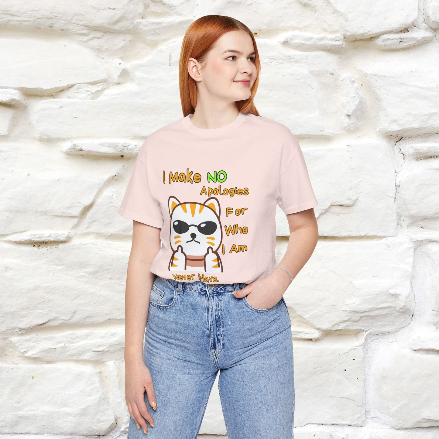 "I Make No Apologies... " |Cat T-Shirt | Nunu&Miao Studio - Nunu&Miao Studio