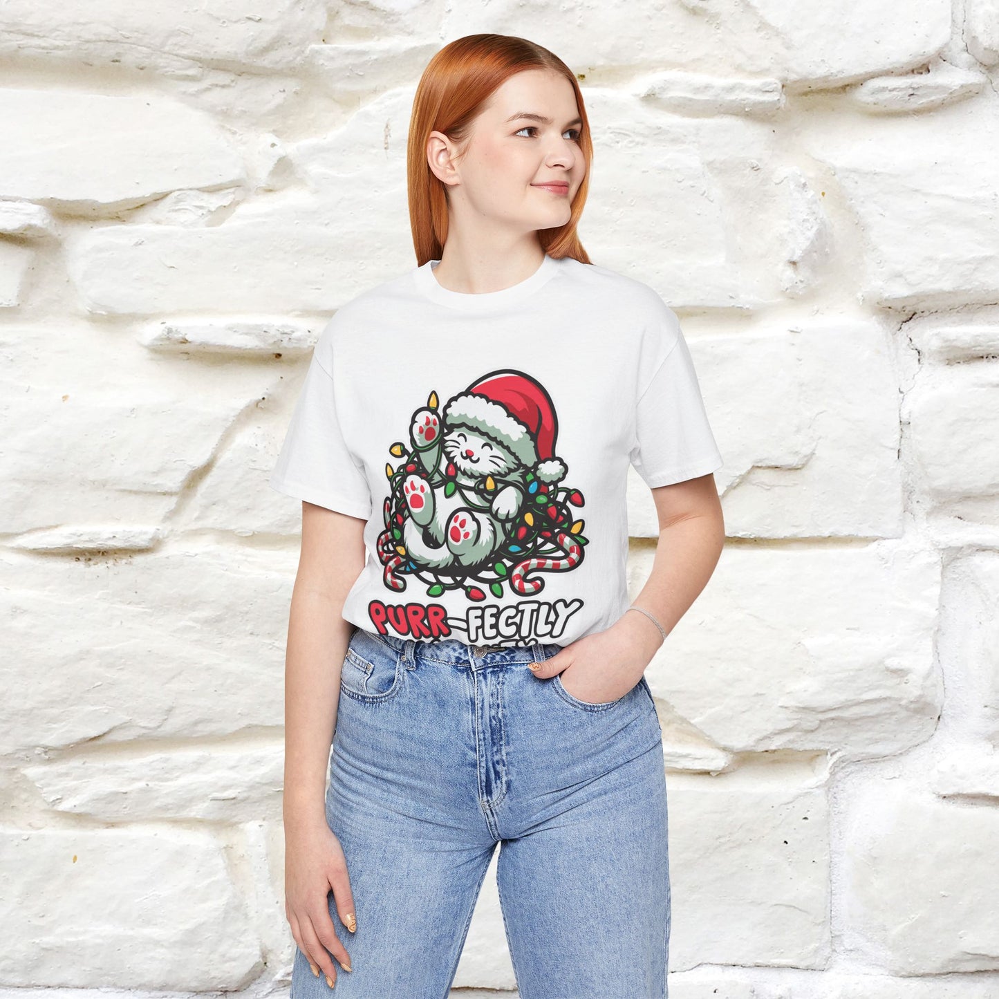 “Purr-Fectly Naughty” | Cat T-Shirt | Nunu&Miao Studio