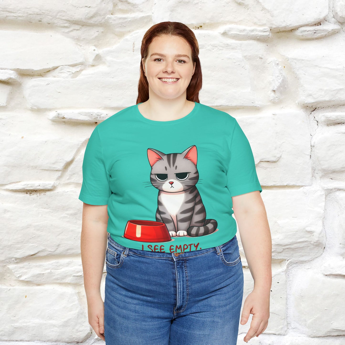 "I See Empty. What Do You See"  | Cat T-Shirt | Nunu&Miao Studio - Nunu&Miao Studio
