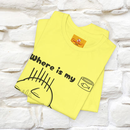 "Where Is My Tuna?" Cat T-Shirt | Nunu&Miao Studio - Nunu&Miao Studio