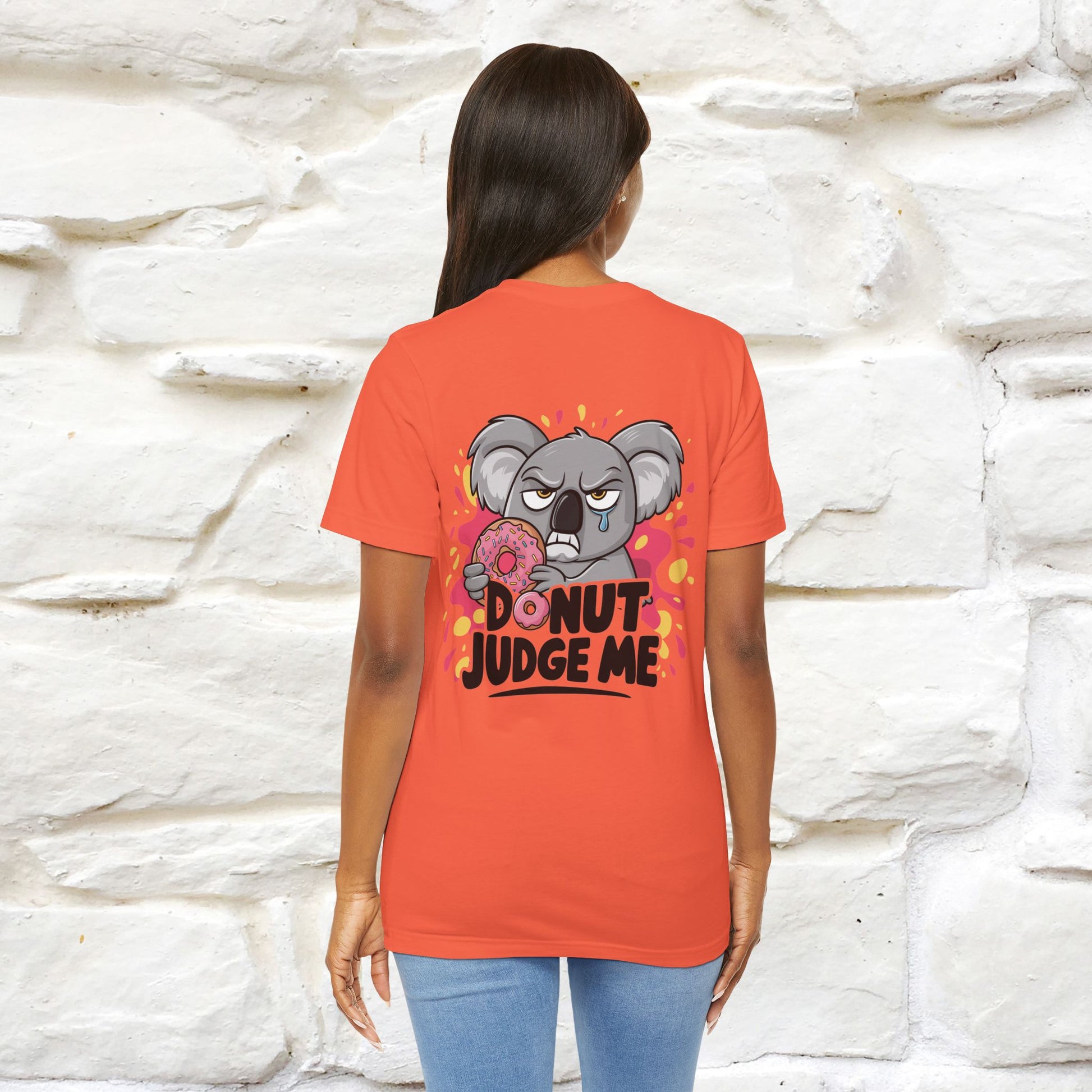 "Donut Judge Me " |Funny  T-Shirt | Front & Back Design | Nunu&Miao Studio - Nunu&Miao Studio