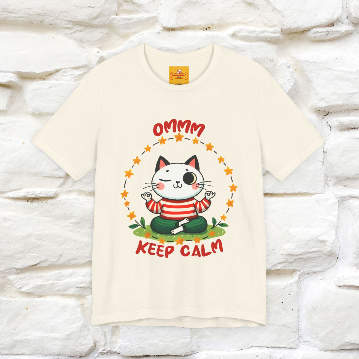''Ommm, Keep Calm'' Cat T-Shirt | Nunu&Miao Studio
