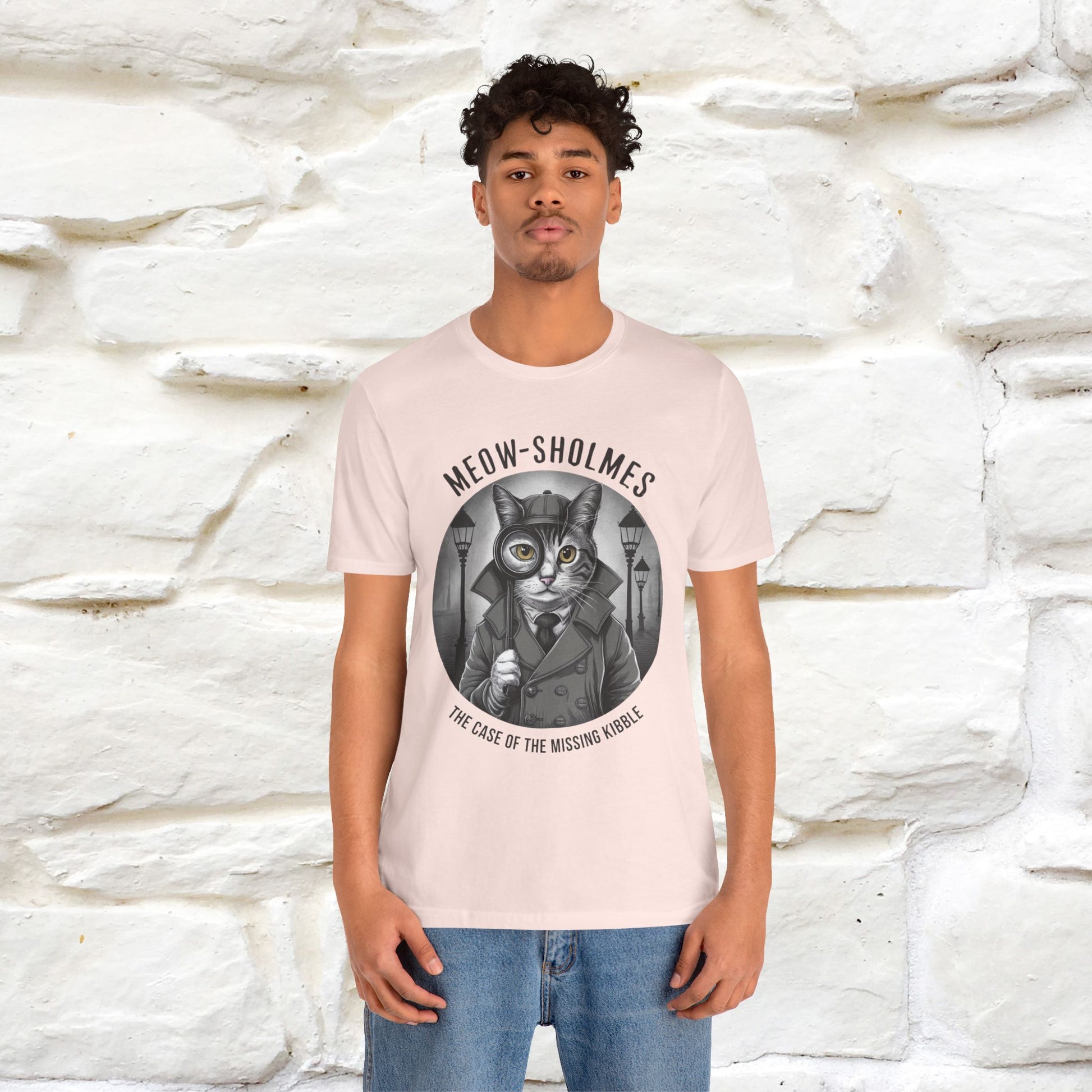 ''Meow-Sholmes: The Case of the Missing Kibble'' | Detective Cat Tee | Nunu&Miao Studio - Nunu&Miao Studio