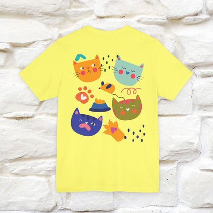''The Power Of Meow'' Cat T-Shirt Front and Back Design | Nunu&Miao Studio - Nunu&Miao Studio