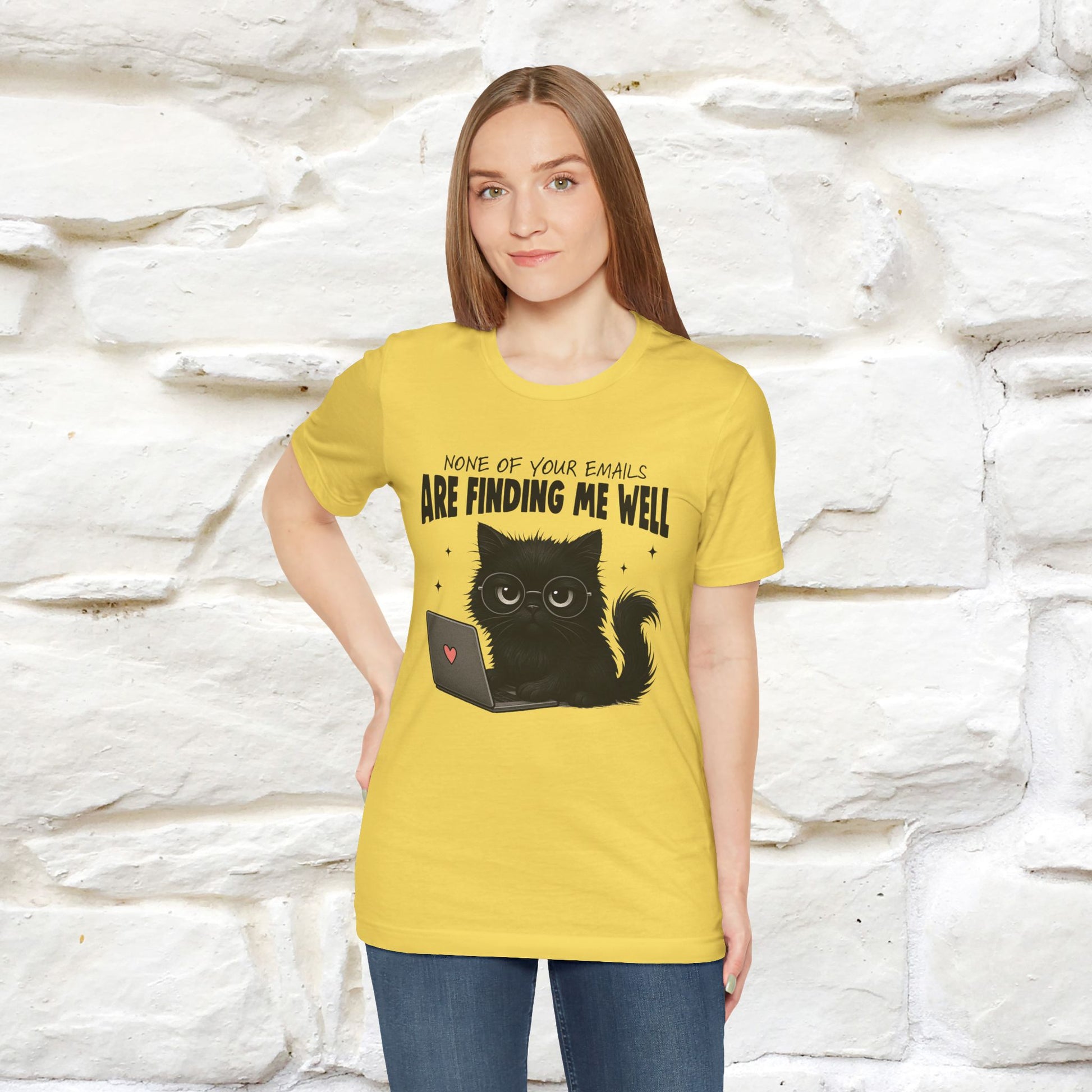 "None of your Emails Are Finding Me Well" Cat T-Shirt | Nunu&Miao Studio - Nunu&Miao Studio