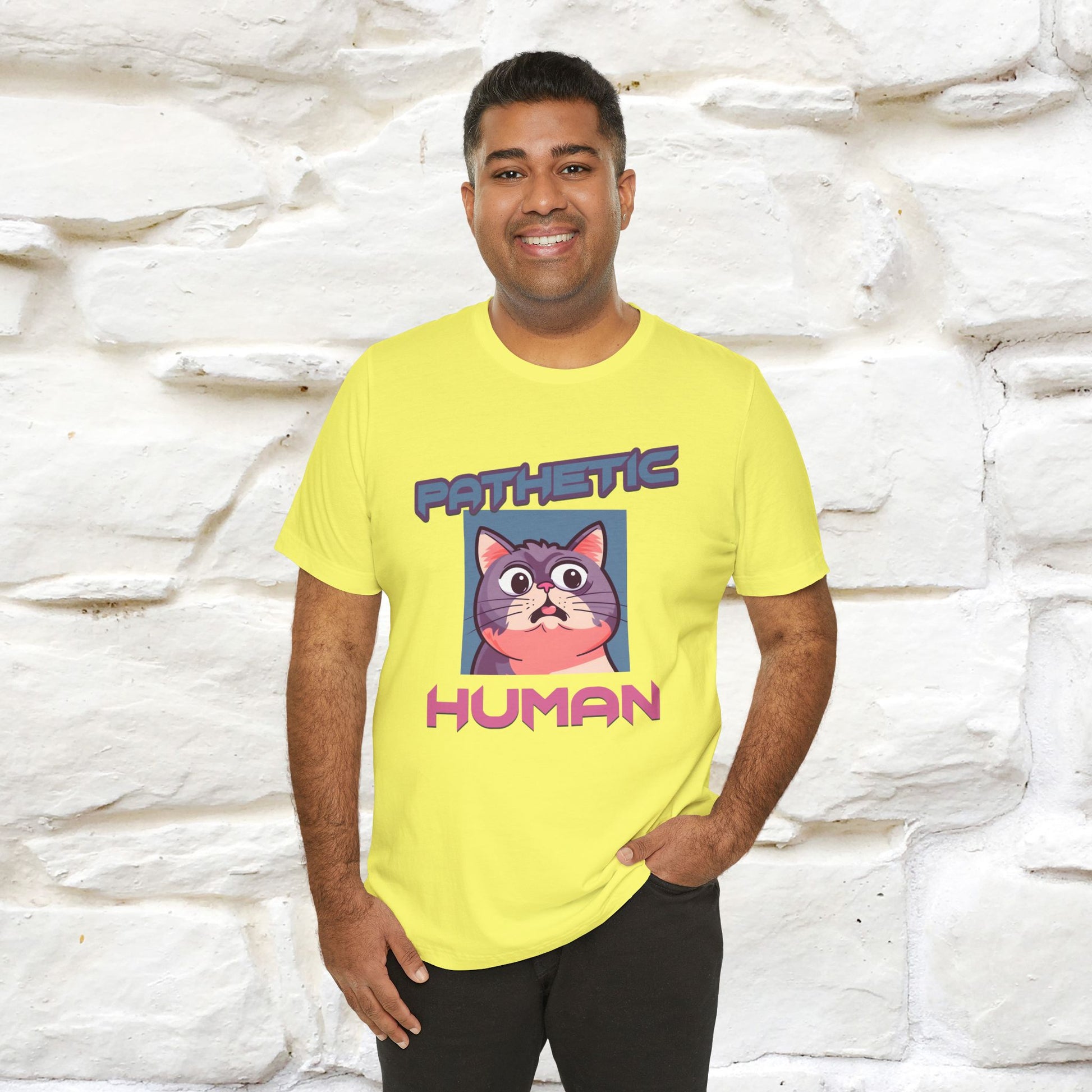 ''Pathetic Human'' | Funny Cat T-Shirt | Nunu&Miao Studio - Nunu&Miao Studio