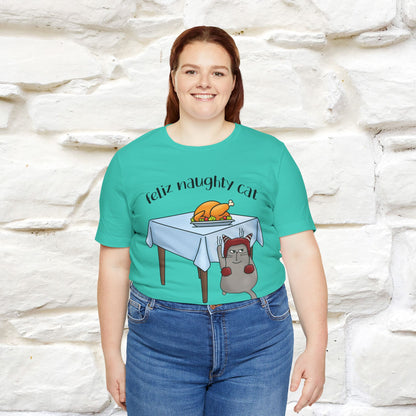 "Feliz Naughty Cat" |Funny Cat T-Shirt | Nunu&Miao Studio