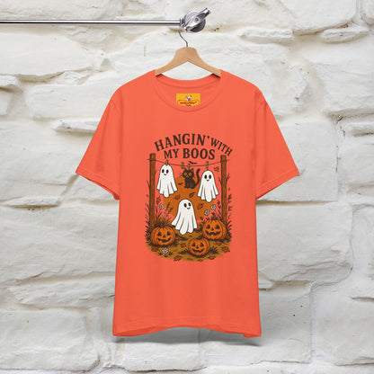 "Hanging With My Boos" Halloween Cat T-shirt |Nunu&Miao Studio - Nunu&Miao Studio