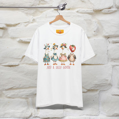 "Just A Silly Goose" Cute T-shirt |Nunu&Miao Studio - Nunu&Miao Studio