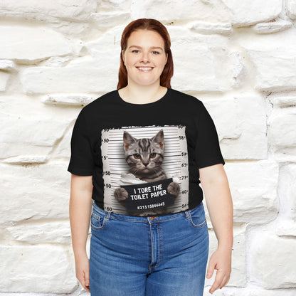 ''I Tore The Toilet Paper'' | Funny Cat T-Shirt | Nunu&Miao Studio - Nunu&Miao Studio