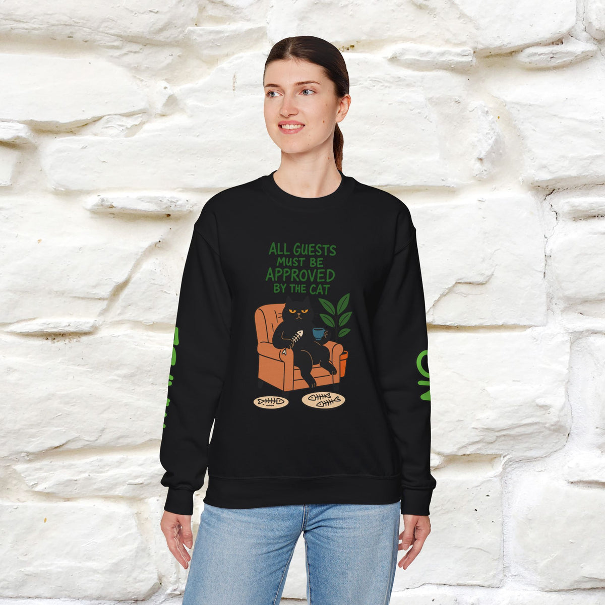 ''All Guests Must Be Approved...'' |Cat Sweatshirt | Nunu&Miao Studio