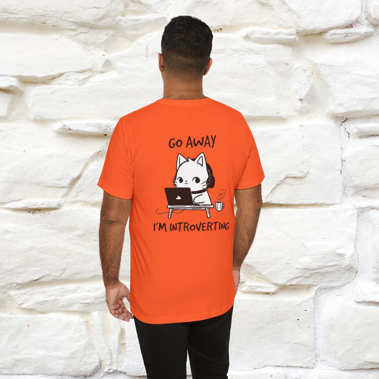 ''Go Away, I’m Introverting'' Cat T-Shirt | Nunu & Miao Studio - Nunu&Miao Studio