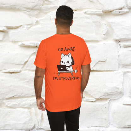 ''Go Away, I’m Introverting'' Cat T-Shirt | Nunu & Miao Studio - Nunu&Miao Studio