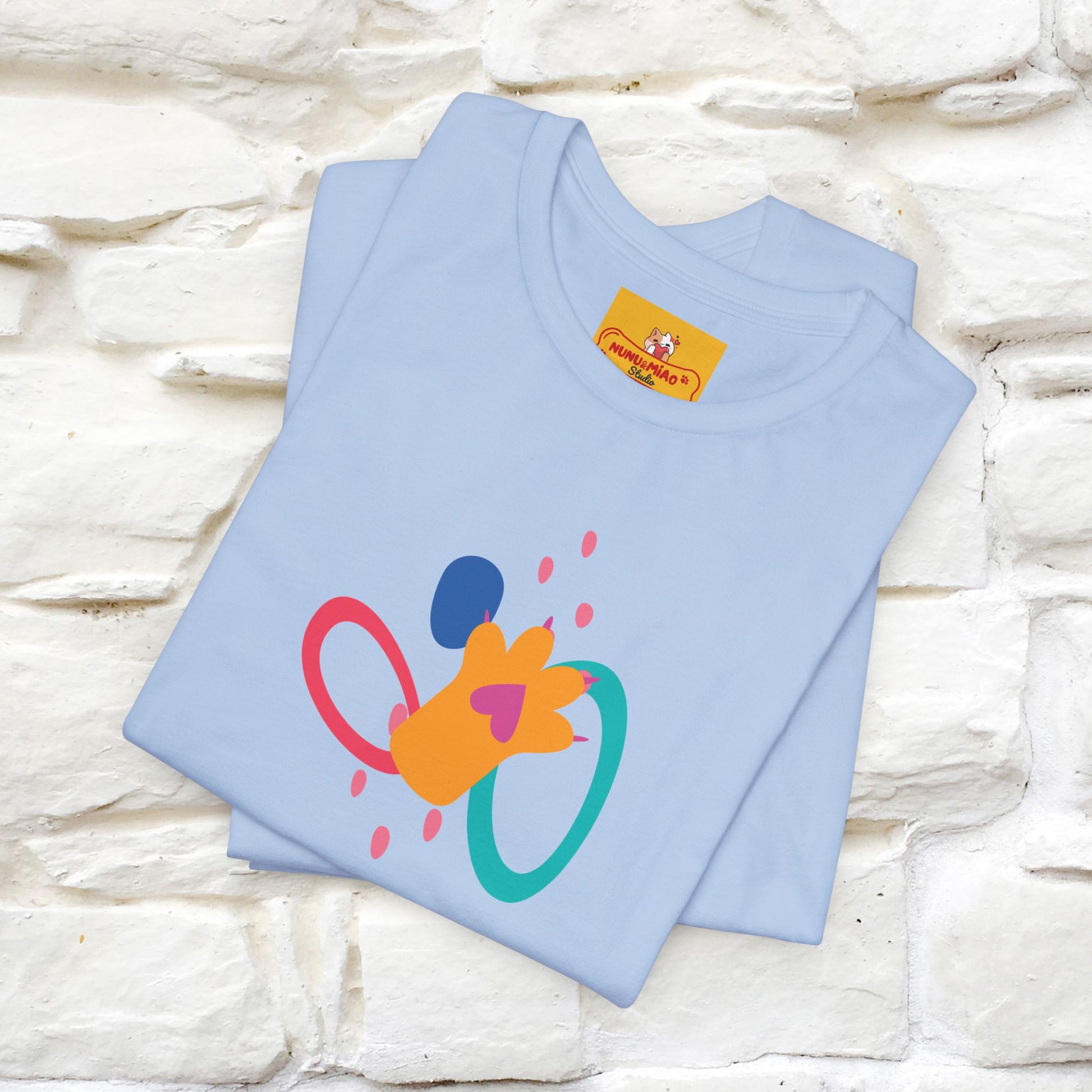 ''The Power Of Meow'' Cat T-Shirt Front and Back Design | Nunu&Miao Studio - Nunu&Miao Studio