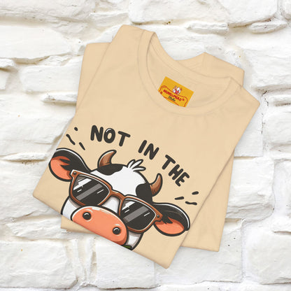 Not In The Moood – Funny Cow Pun T-Shirt | Nunu & Miao Studio - Nunu&Miao Studio