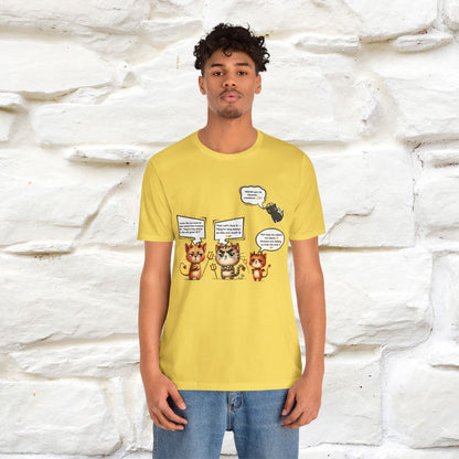 "Humans Are Way Ahead In The Evil Game! 😈😼" Cat  T-shirt |Nunu&Miao Studio - Nunu&Miao Studio