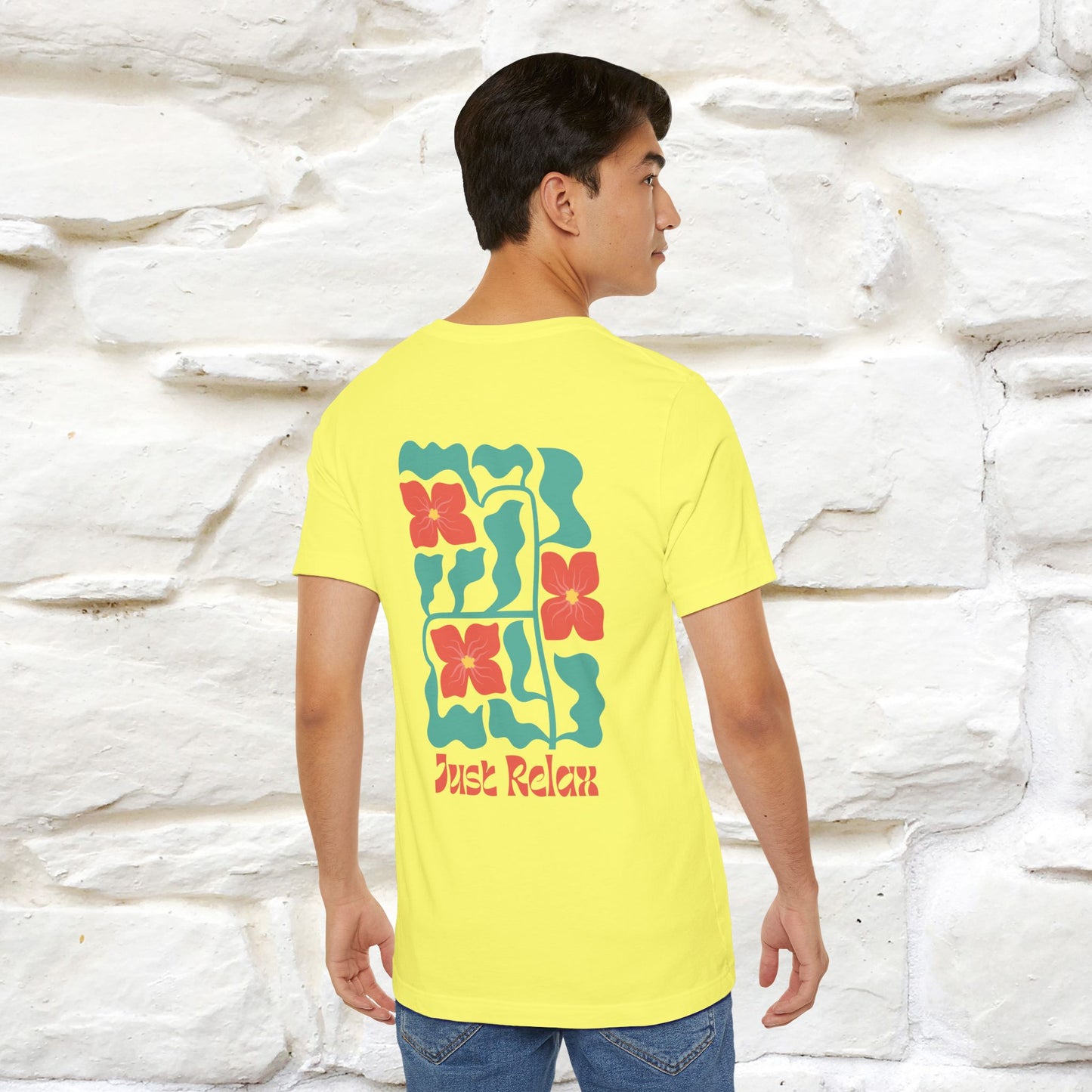 "Just Relax'' Cat T-Shirt Front and Back Design | Nunu&Miao Studio - Nunu&Miao Studio