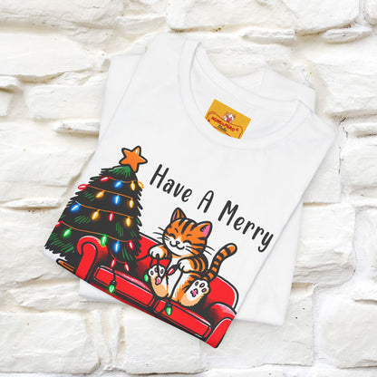 "Have A Merry..." |Funny Cat  T-Shirt | Nunu&Miao Studio
