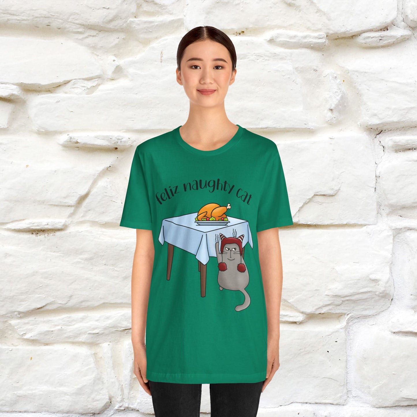 "Feliz Naughty Cat" |Funny Cat T-Shirt | Nunu&Miao Studio