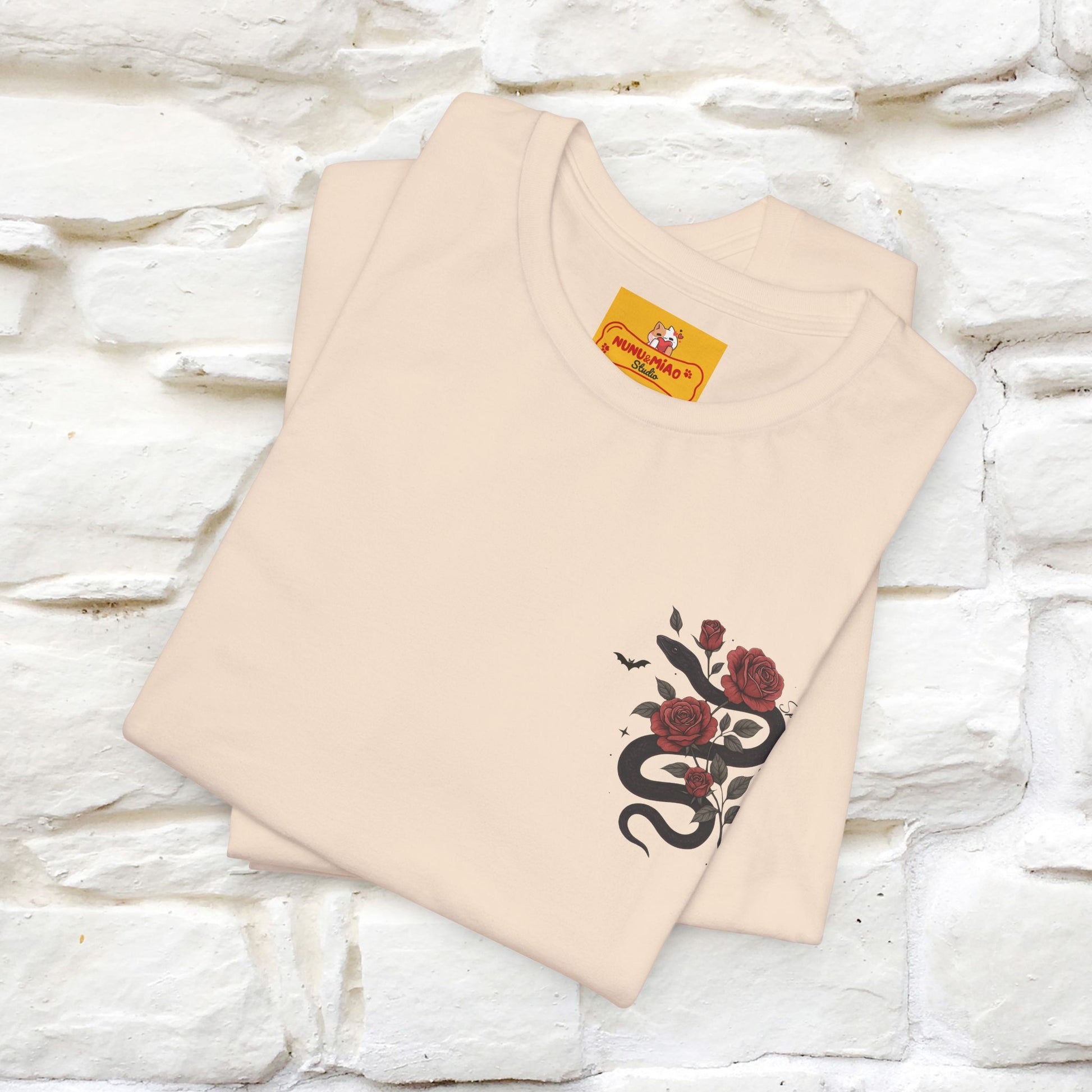 "The Rose and The Snake " Halloween T-shirt |Nunu&Miao Studio - Nunu&Miao Studio