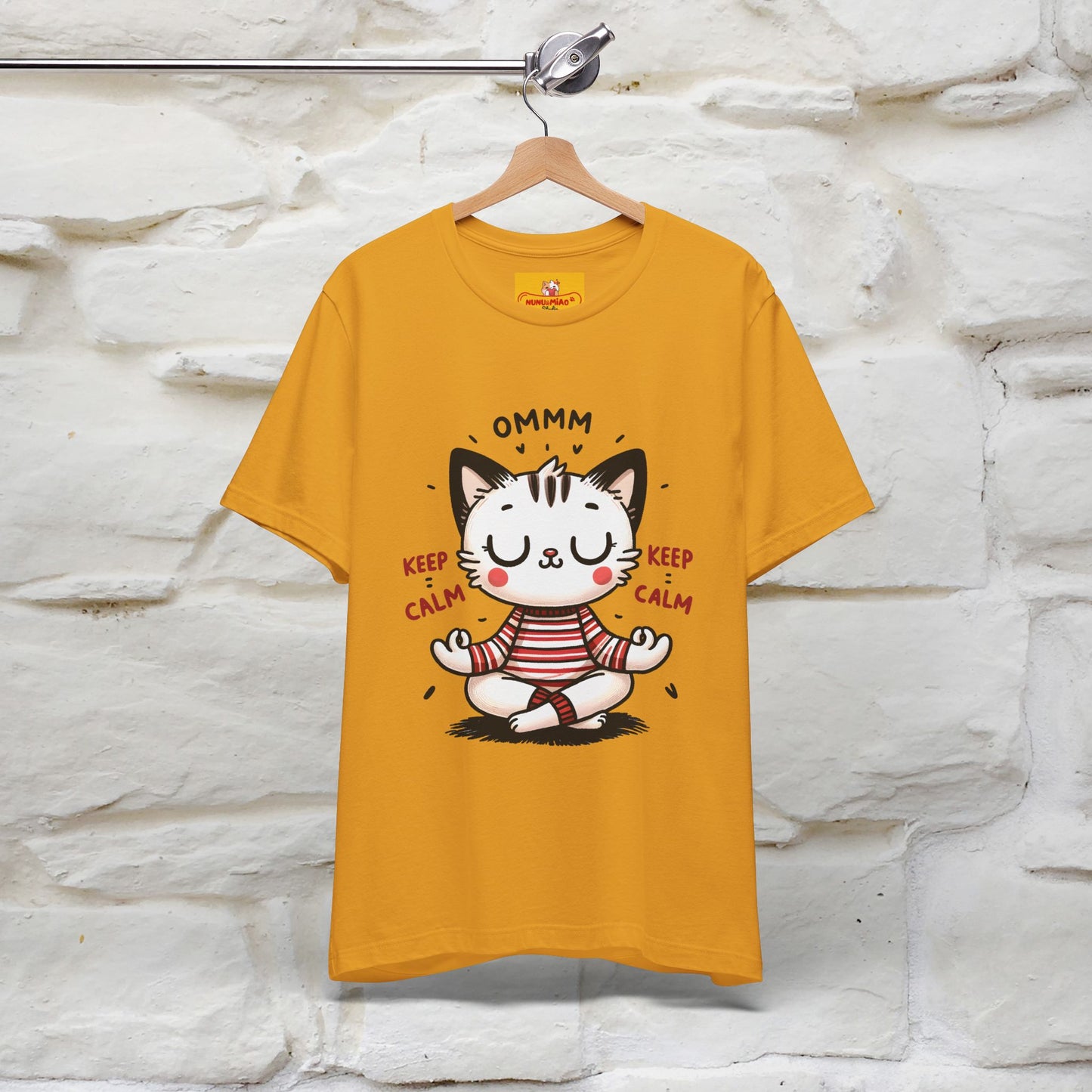 Ommm, Keep Calm | Relaxed Cat Shirt for Men & Women | 100% Cotton* - Nunu&Miao Studio