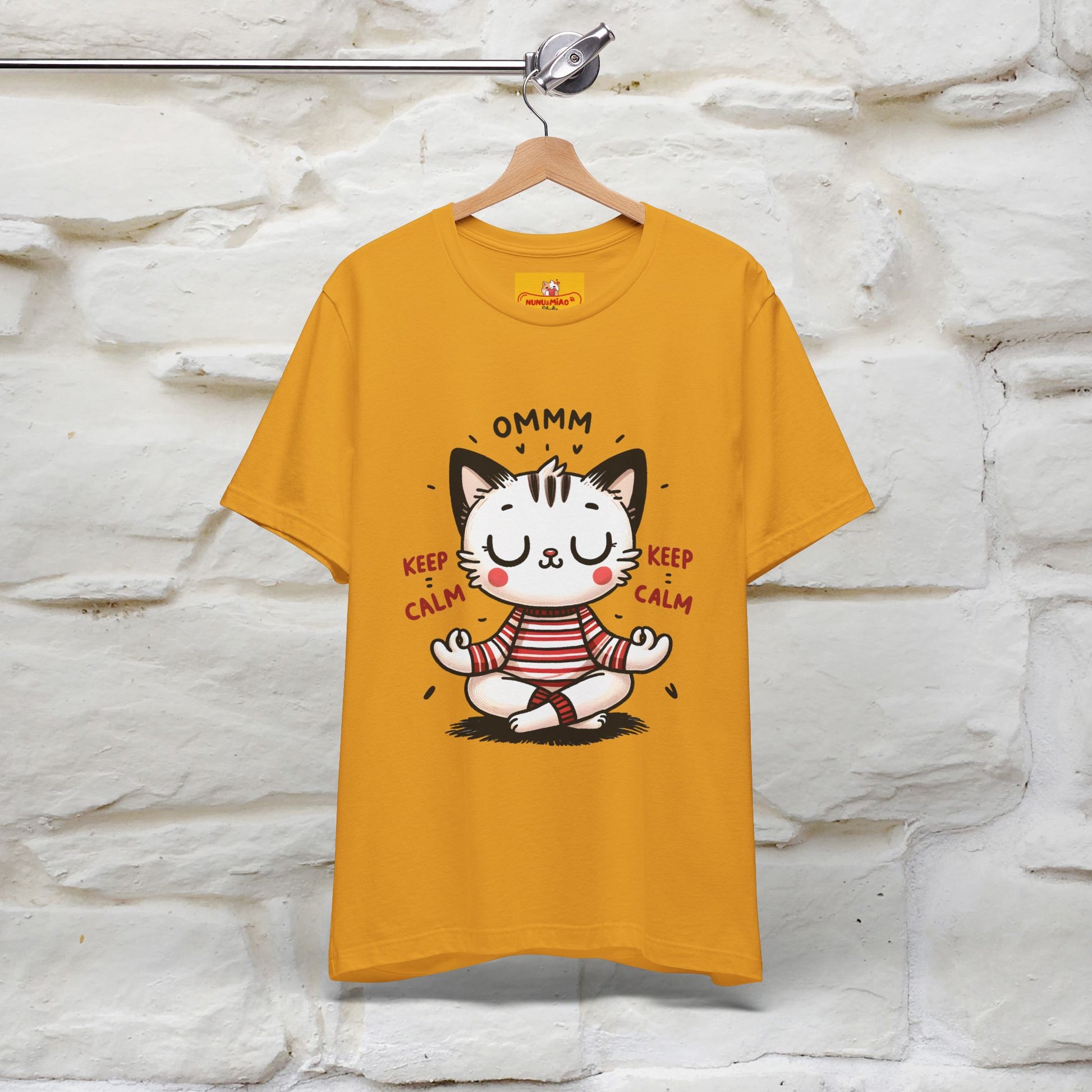 Ommm, Keep Calm | Relaxed Cat Shirt for Men & Women | 100% Cotton* - Nunu&Miao Studio