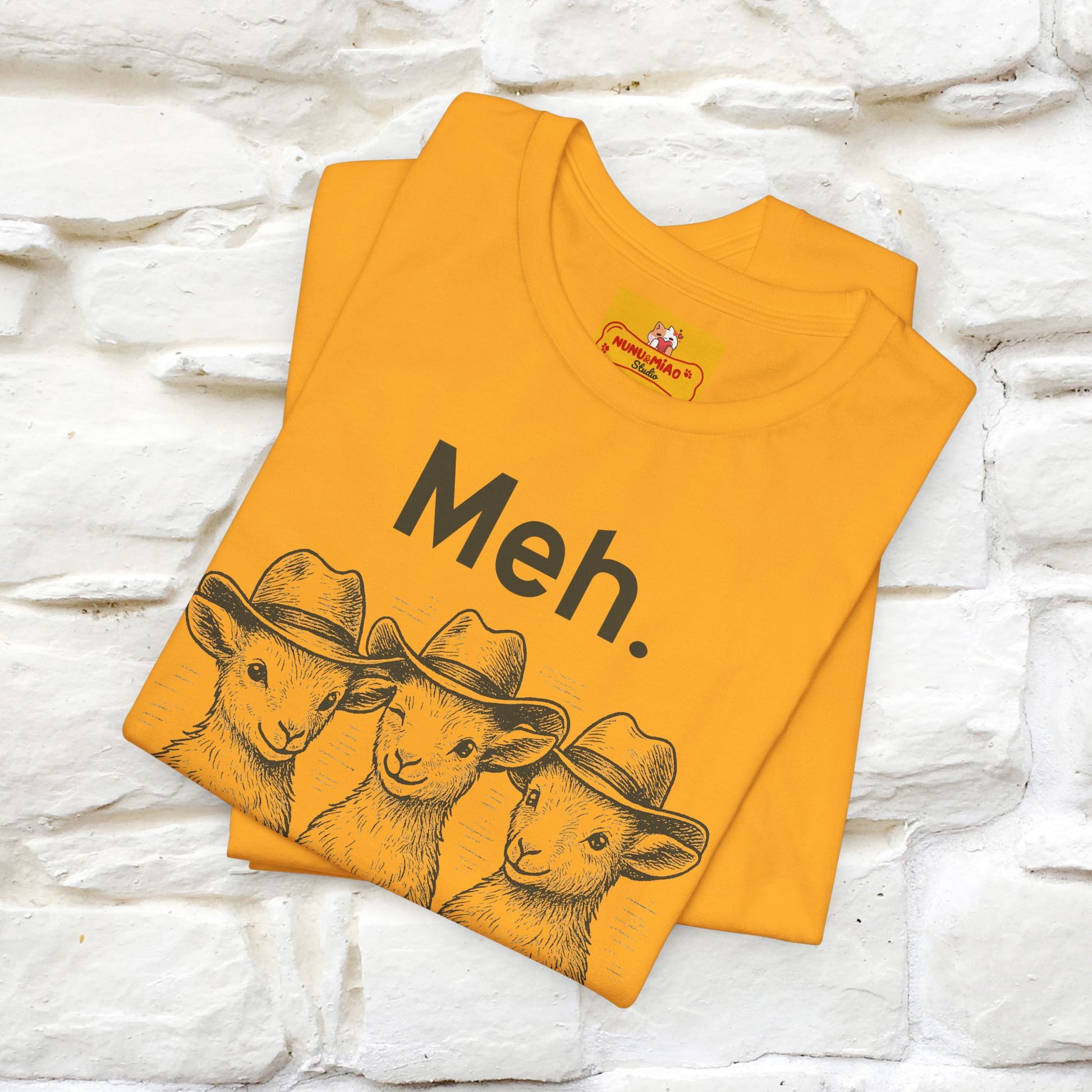 "Meh" Cute T-shirt |Nunu&Miao Studio - Nunu&Miao Studio