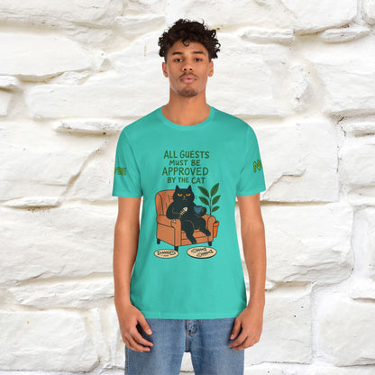 "All Guest Must Be Approved By The Cat - NO,MAYBE" Cat T-shirt |Nunu&Miao Studio
