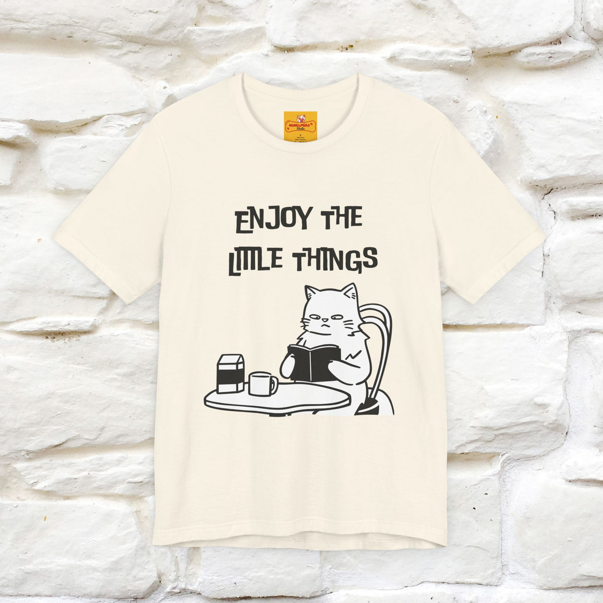 "Enjoy The Little Things." Cat T-Shirt | Nunu&Miao Studio