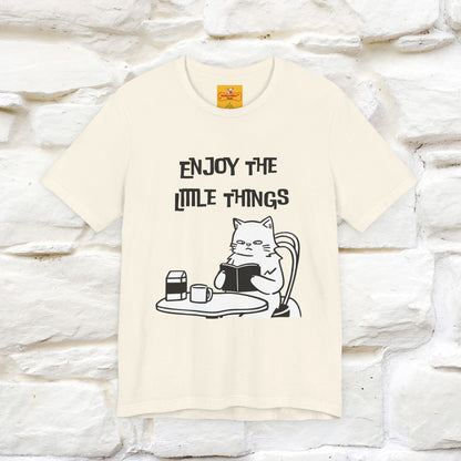 "Enjoy The Little Things." Cat T-Shirt | Nunu&Miao Studio