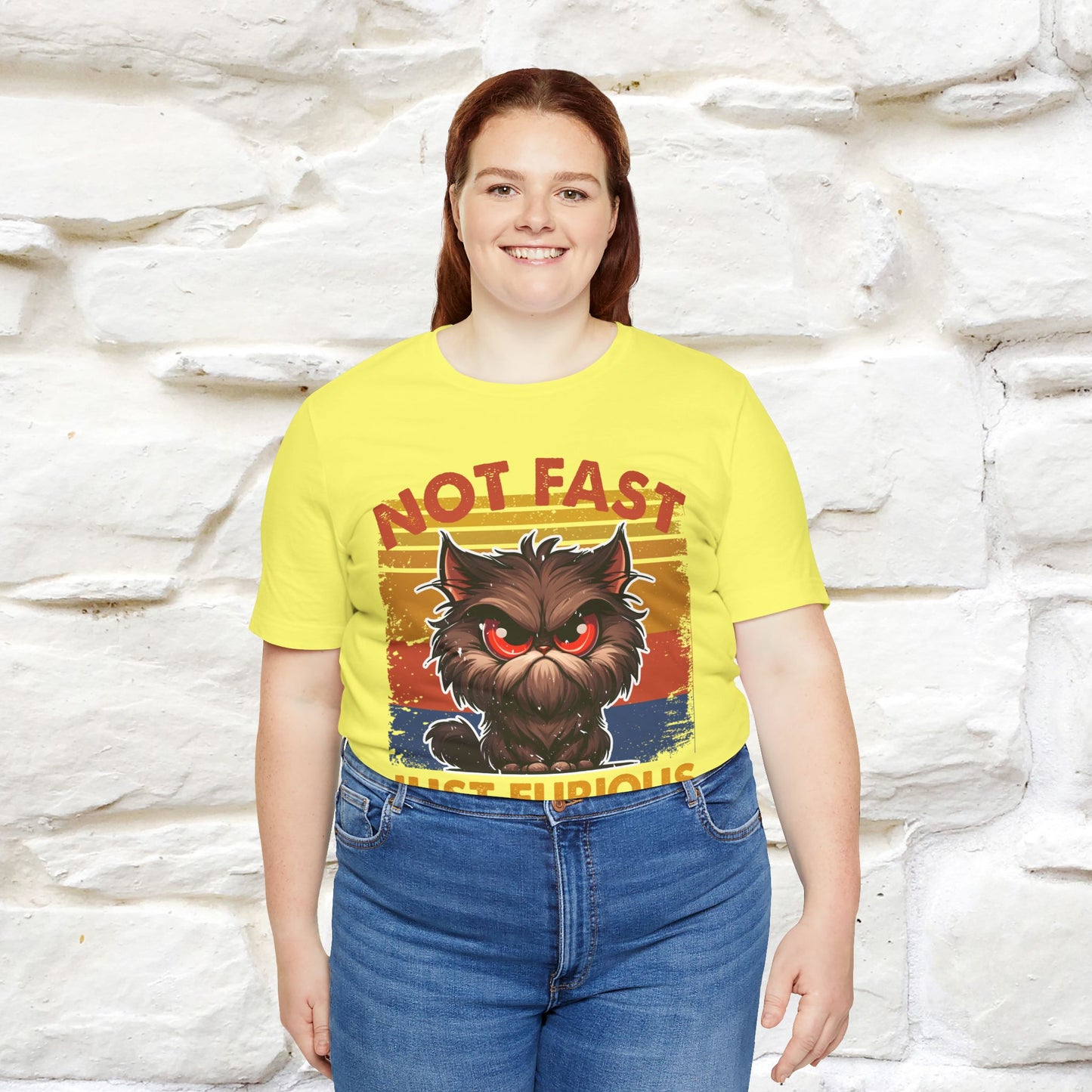 Not Fast, Just Furious |  Sarcastic Cat T-Shirt | Nunu&Miao Studio - Nunu&Miao Studio